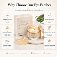 Patchs pour les yeux en gelée personnalisés, hydrogel, réduisent les cernes, anti-rides, hydratants, rafraîchissants, masque pour les yeux au collagène de myrtille