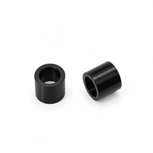 Entretoise ronde unie usinée CNC en aluminium noir et acier inoxydable pour outil de câblage télécom - Product Image 4