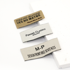 Nhãn Hiệu Dệt Cổ Gấp Được Có Đầu Logo Thương Hiệu Tùy Chỉnh Mật Độ Cao Nhãn Cho Quần Áo - Product Image 3