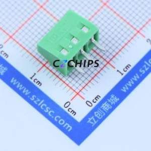 1751251 Screw Terminal Block Through hole Component (THT),P=3.5mm Connector 1x3P 3.5mm Green Through Hole - Product Image 1