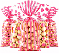 Sacs d'emballage en plastique personnalisés à motif étoilé, nouveau style transfrontalier, pour biscuits et bonbons de fête d'Halloween et de Noël, avec fermeture à lien, Guangdong