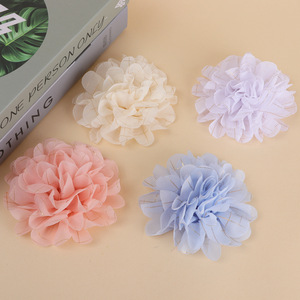 Chiffon Camellia Flower 10cm Artificial Flowers <b>For</b> <b>Wedding</b> DIY Accessories Clothing Shoes <b>Hats</b> Bags Headwear - Product Image 4