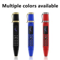BM111 Mini Kalem Telefon 2G GSM Çift SIM Bekleme Modlu Sihirli Ses Bluetooth Arama Cihazı Arka Kamera FM Radyo Cep Boy Hafif Özellikli Telefon