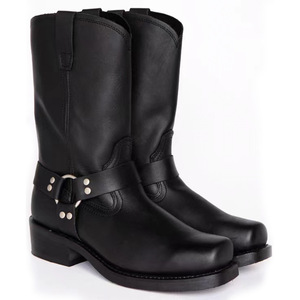 <span class=keywords><strong>Stivali</strong></span> <span class=keywords><strong>da</strong></span> Cowboy <span class=keywords><strong>Western</strong></span> con Tacco e Punta Quadrata in Resistente Pelle PU Impermeabile <span class=keywords><strong>da</strong></span> Uomo - Product Image 3