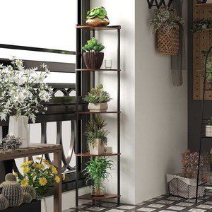 Étagère d'angle à 5 niveaux support de <span class=keywords><strong>plante</strong></span> haut <span class=keywords><strong>pour</strong></span> salle de bain ou salon bibliothèque <span class=keywords><strong>pour</strong></span> décor de petit espace - Product Image 6