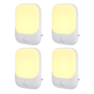 โคมไฟกลางคืน LED ปรับได้สำหรับเด็กทารก ดีไซน์ทันสมัย แสงวอร์มไวท์ วัสดุ ABS น่ารัก ขนาดเล็ก ใช้ในห้องนอน พร้อมเซ็นเซอร์ตรวจจับความเคลื่อนไหว แบบเสียบปลั๊ก - Product Image 1