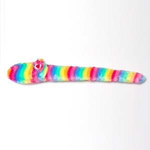 ตุ๊กตางูสีรุ้งของเล่นสุนัขยัดนุ่นของเล่นสุนัขยืดหยุ่นและน่ากอด - Product Image 4