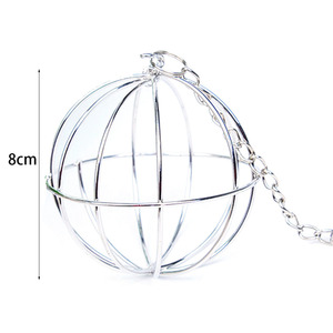 Bóng Cỏ Treo Phân Phát Thức Ăn Hình Cầu Tròn Bằng Thép Không Gỉ Bóng Cỏ Mạ Điện Thỏ Chuột Lang Chuột Lang Đồ Chơi Thú Cưng - Product Image 6