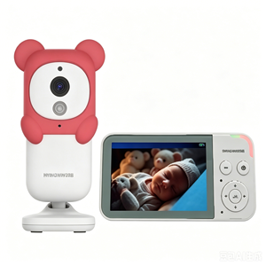 KT-313SB กล้องเฝ้าดูเด็กไร้สายรูปกระต่ายสีฟ้าน่ารัก จอแสดงผล IPS ขนาด 3.5 นิ้ว การมองเห็นในเวลากลางคืน เสียงสองทาง ของขวัญที่ดีที่สุดสำหรับทารกแรกเกิด - Product Image 1