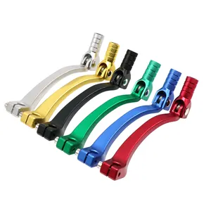 Vente en gros levier de vitesse pliable multicolore pour moto levier de changement de vitesse en alliage d'aluminium modifié pour VTT Dirt Bike Pit Bikes levier de vitesse