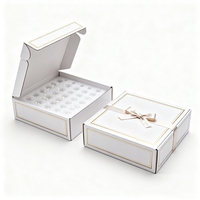 Caja de Envío de Cartón Corrugado con Lámina Dorada de Lujo Personalizada, con Cinta y Espuma Protectora para Regalos, Cosméticos y Artesanías, Ecológica