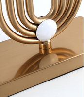 Lampe de table de luxe en laiton pour hôtel, abat-jour en tissu moderne, flexible, simple, LED AC, veilleuse décorative pour la maison