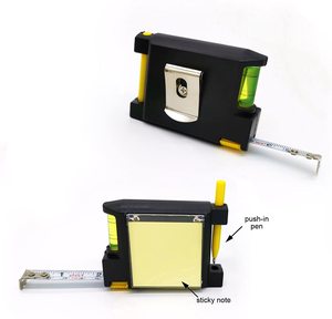 Haute qualité polyvalent 2m 3m ruban en acier multifonctionnel lame inoxydable petit stylo à bille note papier niveau <span class=keywords><strong>impérial</strong></span>/<span class=keywords><strong>métrique</strong></span> - Product Image 6