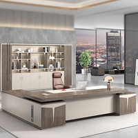 Escritorio Ejecutivo de Lujo para Oficina, Mesa de Escritorio, Jefe Ejecutivo, Muebles de Oficina, Ceo, Escritorio, Jefe de Oficina, Mesa de Escritorio, 2, 2