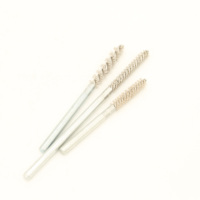 Brosse métallique torsadée en oxyde d'aluminium de qualité industrielle pour nettoyage et polissage, type tube, fournie par l'usine, OEM