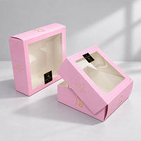 Boîtes à pâtisserie personnalisées en gros de qualité alimentaire, jolies boîtes à biscuits jetables avec fenêtre, boîtes en papier jetables