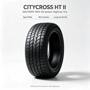 Pneu radial sans chambre à air CITYCROSS II 265/55R19 109V pour SUV, toutes saisons, terrain varié - Product Image 1