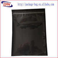 Bolsa brillante laminada de mylar embalaje electrónico con cremallera negra transparente frontal impermeable