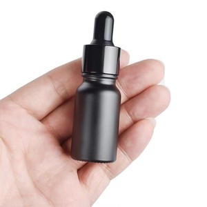 Flacon <span class=keywords><strong>Cosmétique</strong></span> Noir Givré <span class=keywords><strong>pour</strong></span> Huiles Essentielles, Meilleures Ventes, 5 ml, 10 ml, 15 ml, 30 ml, 50 ml, 100 ml, Avec Pipette Graduée et Emballage en Carton - Product Image 2