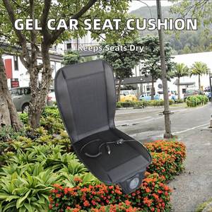Nouvel ensemble de housses de siège auto en gel de luxe, avec chargement de téléphone, imperméable, ventilation, contrôle intelligent de la température, en polyester - Product Image 2