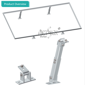 Système de montage de panneaux solaires réglable, <span class=keywords><strong>support</strong></span> <span class=keywords><strong>solaire</strong></span> inclinable pour toiture plate, <span class=keywords><strong>support</strong></span> <span class=keywords><strong>solaire</strong></span> pour toiture en tôle métallique |   Art Sign - Product Image 1