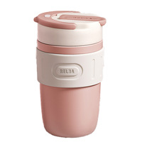 Gobelet isotherme avec doublure en céramique, gobelet thermos en acier inoxydable, paille, gobelet pour étudiants
