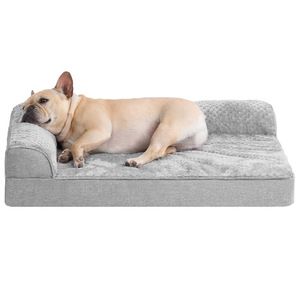 Custom Made <b>Sponge</b> Pet <b>Sofa</b> Bed Rectangle Removable Washable Plush Dog Bed All Season Use - Product Image 1
