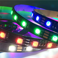 Bande LED numérique RGBW SK6812 à prix d'usine, 12V 5V, adressable, 60 LED/m, pour la décoration de bars et de clubs
