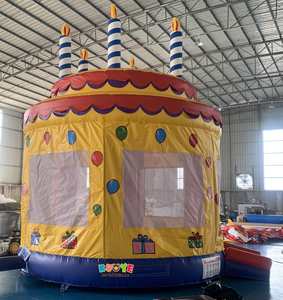 Castillo inflable de rebote para pastel de cumpleaños, Castillo para saltar - Product Image 5