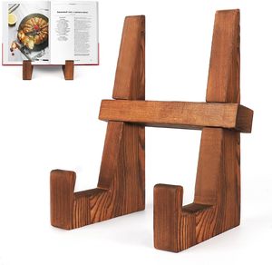 Kochbuchständer aus Kiefernholz, Rezepthalter für die Küchentheke, Tablet- und Telefonständer, zum Kochen, Lesen, Präsentieren, Heimküchen-Dekoration - Product Image 1