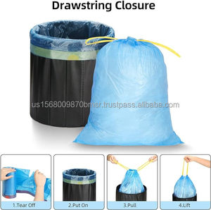 Bolsas de Basura Grandes de 8 Galones para Cocina, Resistentes, Inodoras, Fuertes y Azules - Product Image 3