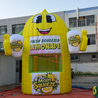 Stand de limonade gonflable à vendre, Tente de vente de jus de citron gonflable avec impression de logo gratuite, Stand gonflable le plus vendu de l'été