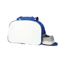 Sac de sport de danse avec logo personnalisé sac de voyage fourre-tout Oxford en polyester bleu avec sublimation de sacs à bagages de style tendance