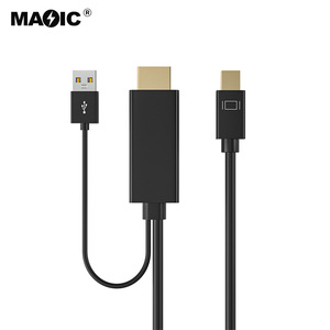 <span class=keywords><strong>Cable</strong></span> de Audio y Video <span class=keywords><strong>USB</strong></span> <span class=keywords><strong>HDMI</strong></span> <span class=keywords><strong>a</strong></span> <span class=keywords><strong>Mini</strong></span> DP 2 en 1 de Alta Calidad, 4K 60Hz, para HDTV - Product Image 3