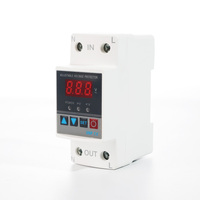 Protecteur de tension monophasé réglable KP2-V, électronique, AC220V, matériau PC, AVR SVC 1kVA 50/60Hz