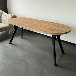 Nuovo Arrivo: Tavolo da Pranzo Allungabile con Gambe in Legno, Arredamento per la Casa, Tavolo da Pranzo Comodo e Durevole - Product Image 3