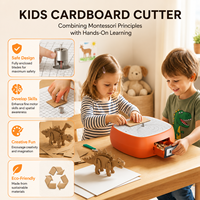 Outil de découpe en carton sécurisé pour enfants, lame entièrement enveloppée, machine artisanale Montessori, jouets Montessori DIY, jouets en papier pour enfants