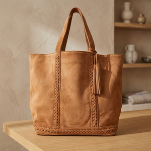 Bolsos de Compras Ligeros para Mujer, Color Negro, Ecológicos, Impermeables, Gran Capacidad, 100% Cuero, con Correa Cruzada - Product Image 1