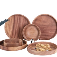 Plateau de service en bois multifonctionnel écologique au design moderne - Style créatif pour la cuisine et le salon, haute qualité, différentes tailles
