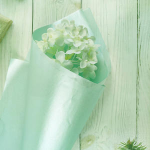 Emballage de bouquet bleu <span class=keywords><strong>eau</strong></span> clair <span class=keywords><strong>papier</strong></span> imperméable <span class=keywords><strong>papier</strong></span> froissé hermétique pour l'emballage - Product Image 6