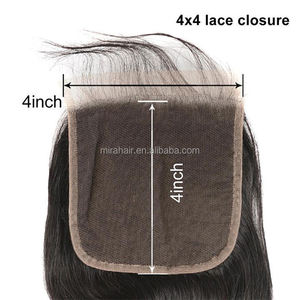 Chiusura in pizzo dritto capelli umani capelli crudi anteriori da donna chiusure frontali e frontali per negozio di bellezza - Product Image 5