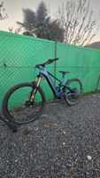 Cadre de vélo électrique hybride Dengfu E104 en carbone avec passage de câbles latéral, cadre de VTT électrique pour moteur Bafang Mid Drive
