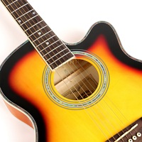 Guitare acoustique CARAVAN MUSIC à 6 cordes, côtés en tilleul et palissandre, pour étudiants, service de vente en gros, prix bas