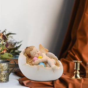 Coleção Bebê Recém-Nascido Doce e Tranquilo: Anjo Bebê Dormindo em Ovo - Product Image 6