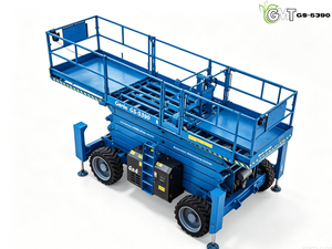 Plataforma elevadora de tijera todoterreno Genie <span class=keywords><strong>GS</strong></span> <span class=keywords><strong>5390</strong></span> usada, 4x4, diésel, autopropulsada, con bomba y motor de origen estadounidense. - Product Image 5
