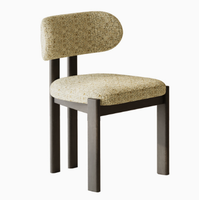 Chaise de salle à manger moderne en bois massif avec siège rembourré pour restaurant, salon, ferme, entrepôt et atelier - Fournisseur chinois