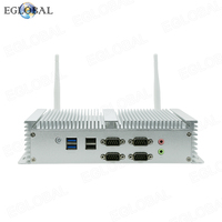 Mini PC Industrial sin Ventilador EGLOBAL, Intel N100, 4 Núcleos, TDP 6W, con 4*USB3.0, 4*USB2.0, 128GB RAM, SSD/HDD, Computadora Pequeña Silenciosa