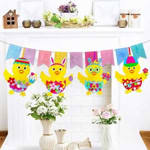 Kit de Manualidades con 8 Adornos de Huevos de Pollito 3D para Pascua, Diseño de Dibujos Animados, Múltiples Pegatinas - Product Image 2