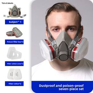 Masker Setengah Wajah Industri Berkualitas Tinggi Polikarbonat Pelindung Pernapasan Pribadi Anti Debu Masker <span class=keywords><strong>Gas</strong></span> - Product Image 3