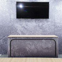 Tianyu aluminium stand d'exposition comptoir bureau portable salon cas tension tissu zip pliant commerce équitable affichage table